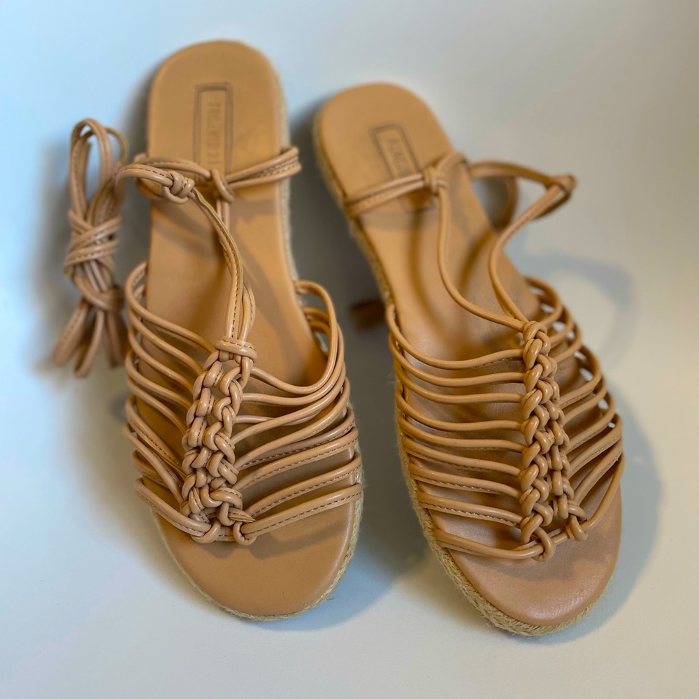 Forever 21 Leather lace up Sandals